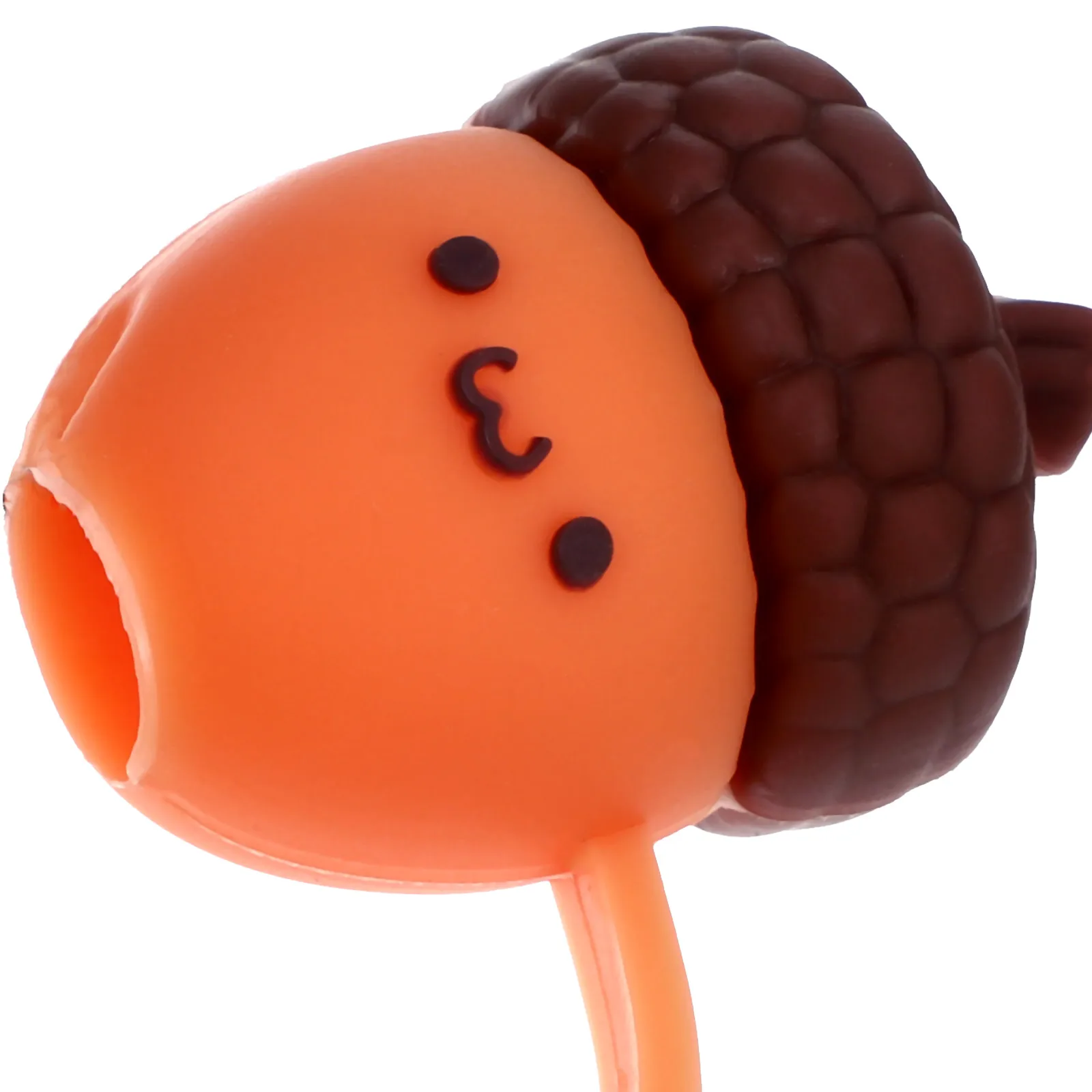 

4PCS Straw Covers Cute Acorn Reusable Silicone Tips Decorative Party Accessories Straw Toppers Banquet Supplies