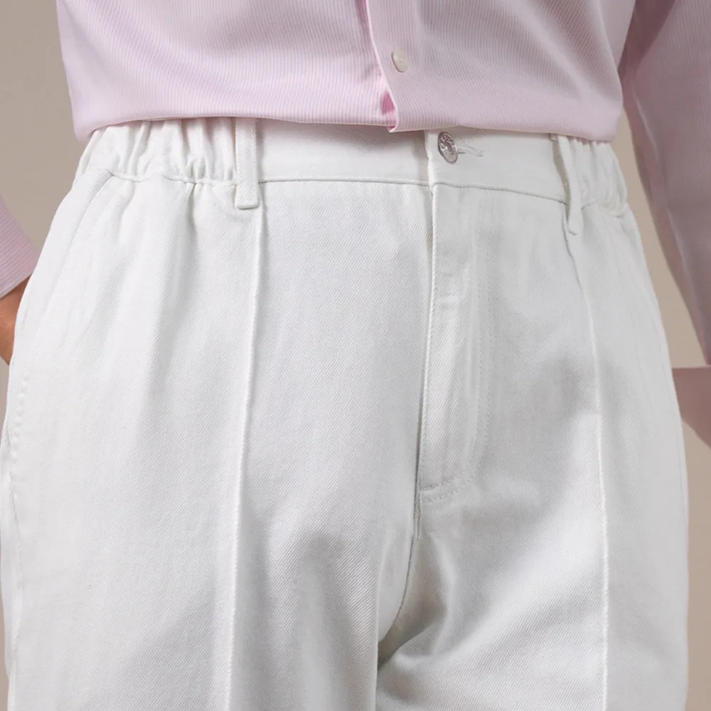 

Men's High-Waisted White Jeans Straight-Leg Casual Versatile Long Pants Denim Jeans Men Erkek Jean Pantolon Moda Hombre 2026