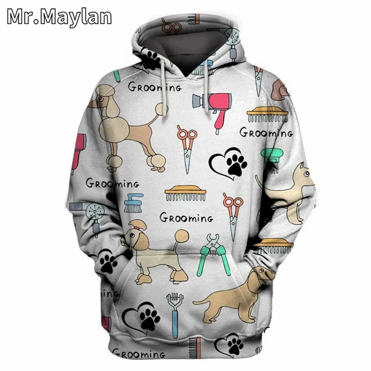 CUSTOM DOG GROOMER UNIFORM SALON PET 3D Printed Hoodie Men/Women Sweatshirt Streetwear Zip Pullover Casual Jacket Tracksuits-228