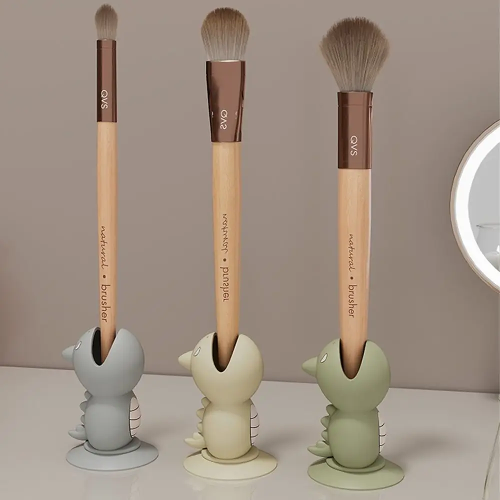 Przenośna Osłonka Ochronna na Szczoteczkę do Zębów z Przyssawką Wielofunkcyjna Biurkowa Pyłoszczelna Nakładka na Szczoteczkę do Zębów Dinozaur Silikon