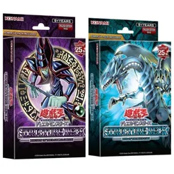 Cubierta de estructura Yu Gi Oh, juego de mesa con ojos azules, dragón blanco y magos oscuros, colección de cartas RC04 en inglés, regalo para adultos, 2024