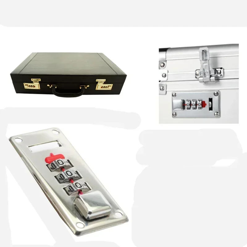password lock zinc alloy Embedded password locking of leather Cosmetic case wooden box suitcase anti-theft Suitcase Accessories