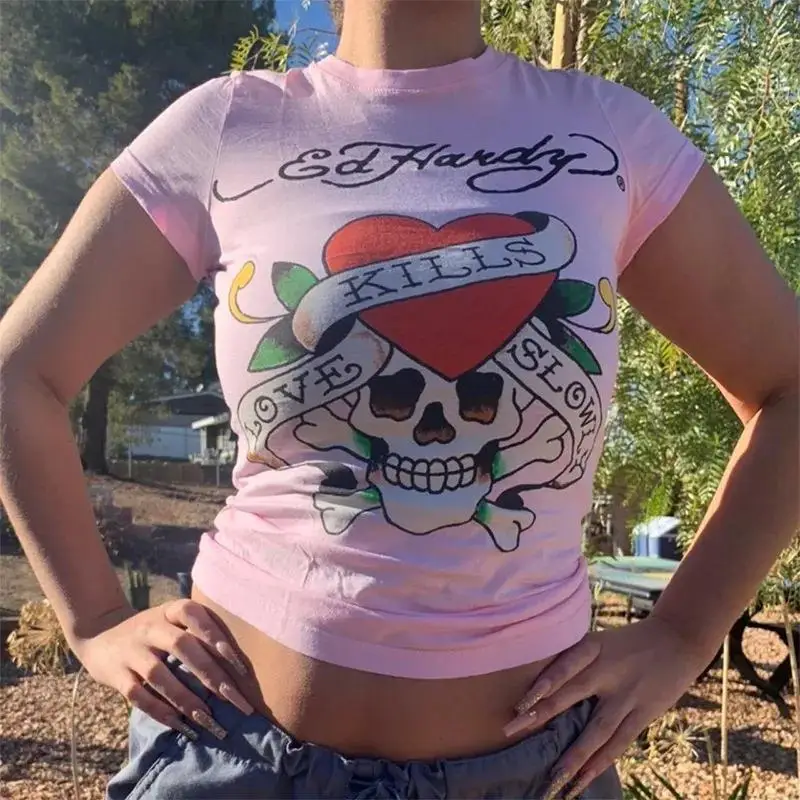 

Женская круглая футболка с принтом Ne ort Sve Street Sle Summer Faion Топ из полиэстера и волокна Fem Upperwear