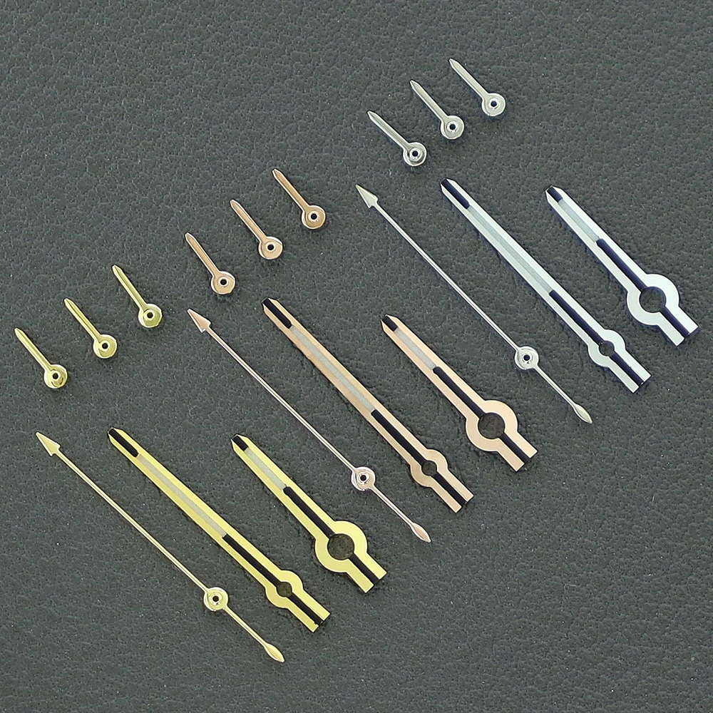 13,5-mm-Zeiger VK63, silberfarben, roségoldfarben, für VK-63-Uhrwerk, Zeiger für Daytona VK63, 6 Zeiger, blau-grün leuchtend – Detail 5