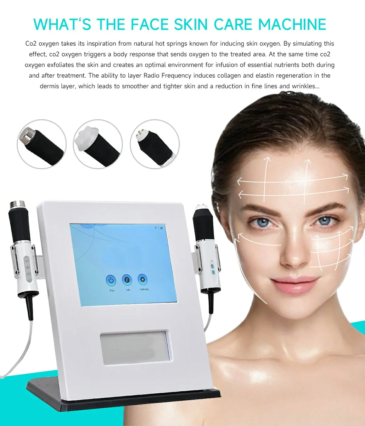 MEISIKANG 3 IN 1 Gezicht Diepe Reiniging Hydraterende CO2 Zuurstof Bubble Machine Huidverjonging Gezichtsverstrakking hydrafacial professional bellenblaasmachine hydrofacial professional machine aquapeeling machine