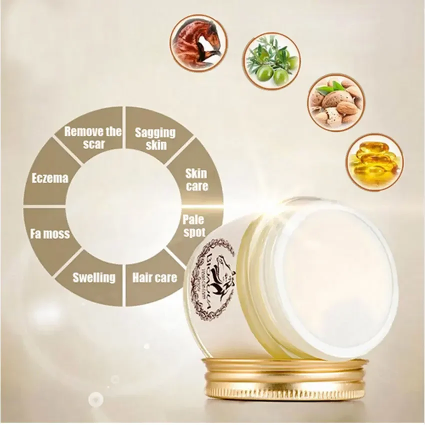 BIOAQUA Horse Oil Ointment Anti Aging Wrinkle Cream Scar Face Body Whitening Cream Ageless Anti-Freckle Skin Care Moisturizing