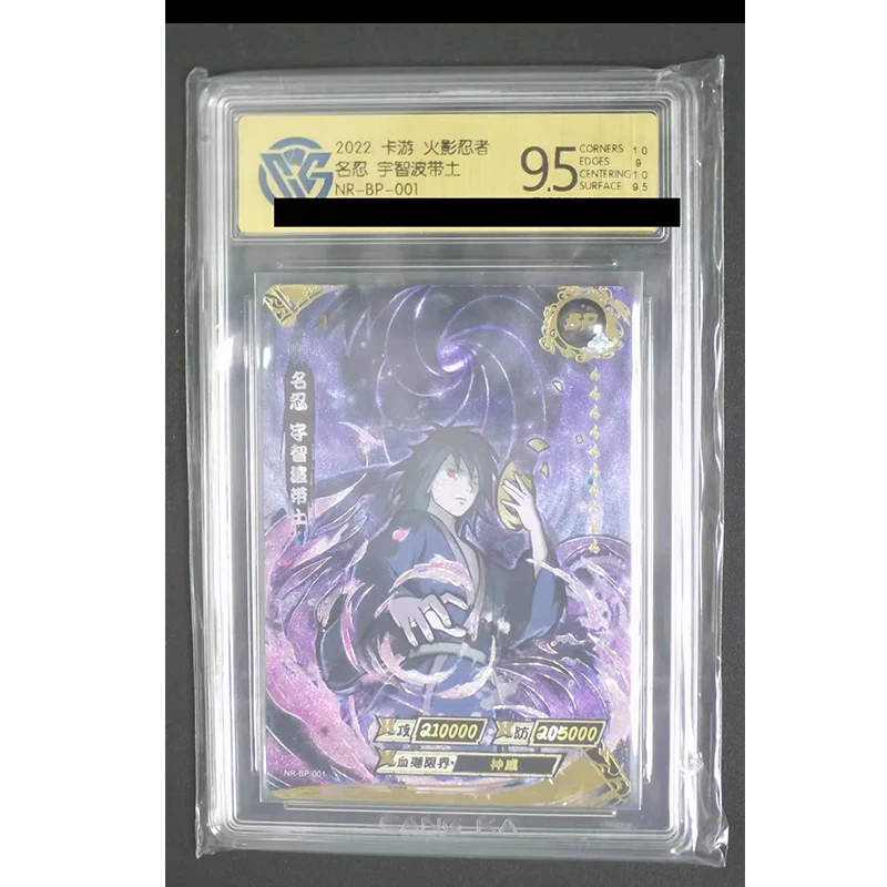 Kayou Naruto BP CCG10*/10/9.5 Rating Card Jiraiya Uchiha Obito Rare Bronzing Toys Collection Card Christmas Birthday Gift