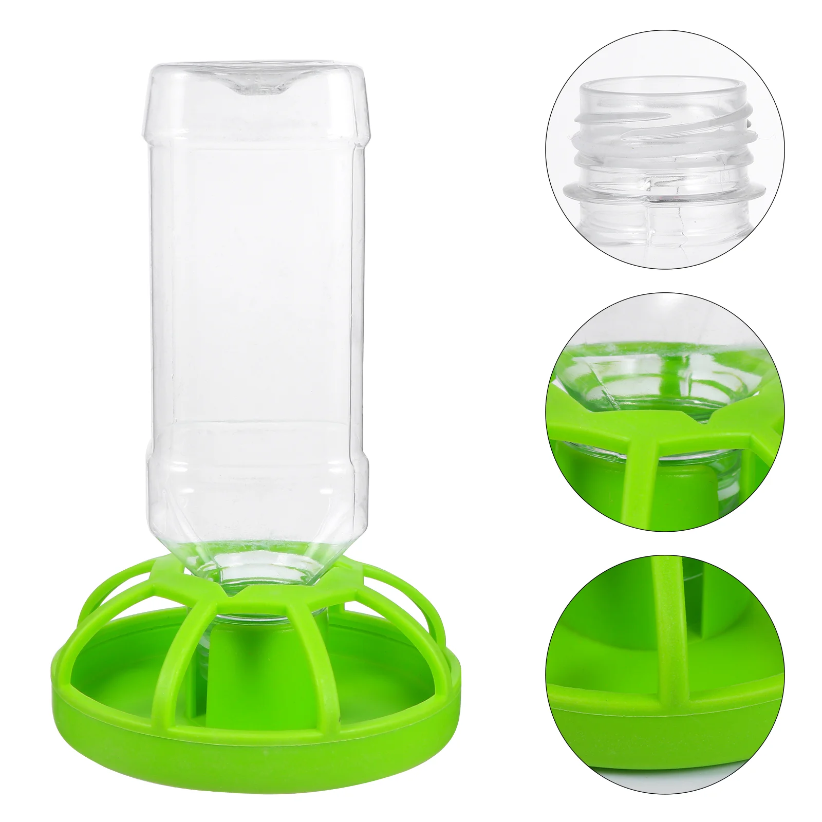 Turtle Water Feeder Pet Supplies Drinking Accessories Lizard Feeding Bowl Automatic Reptile Green