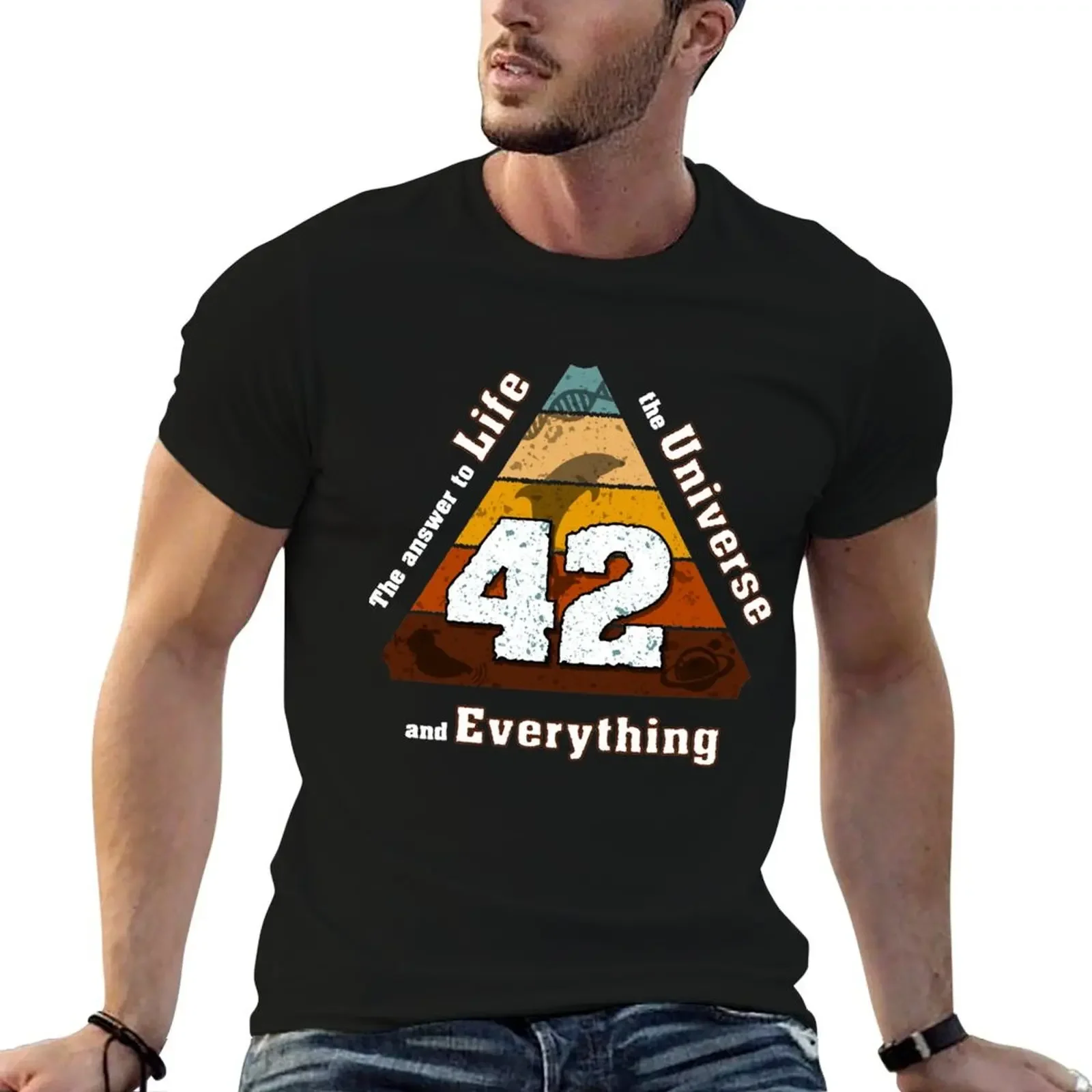 

The Answer to Life the Universe and Everything is simple: 42 T-Shirt Blouse anime stuff blacks customs clothes for men