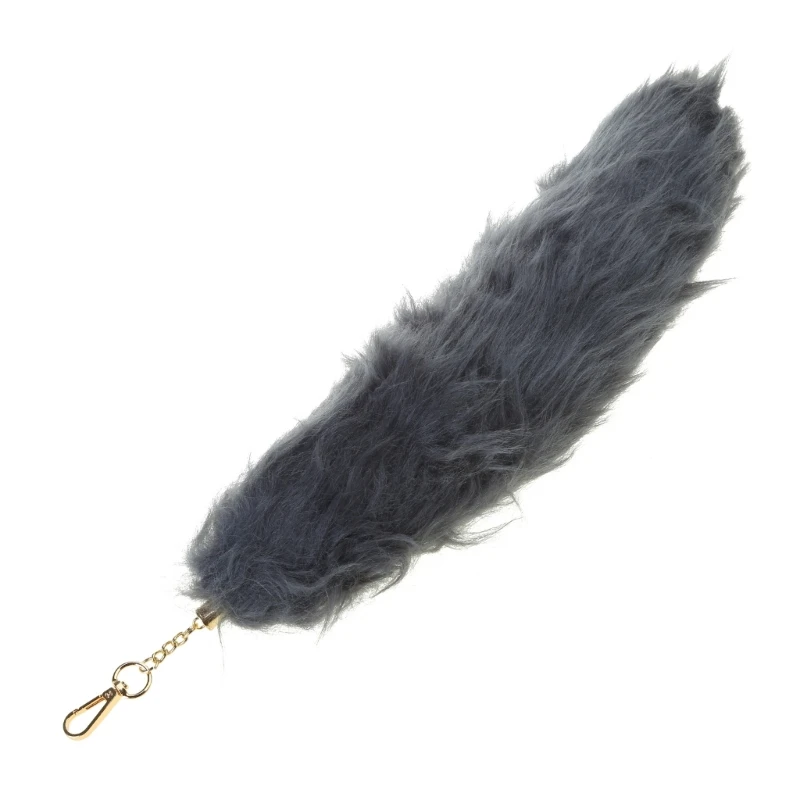 Foxes Tail Keychain Soft Furry Animal Tail Bag Keychain Handbag Hook Pendant Charm Hangings Keyring Gifts for Women N7YF