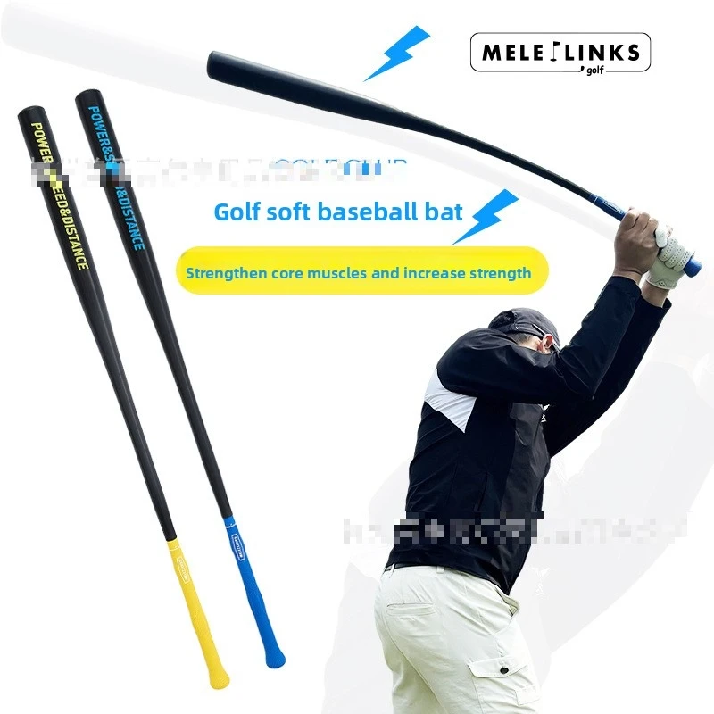 

MELE LINKS Golf Swing Training Stick Flexible Power Speed Practice Rod with Non-Slip Grip