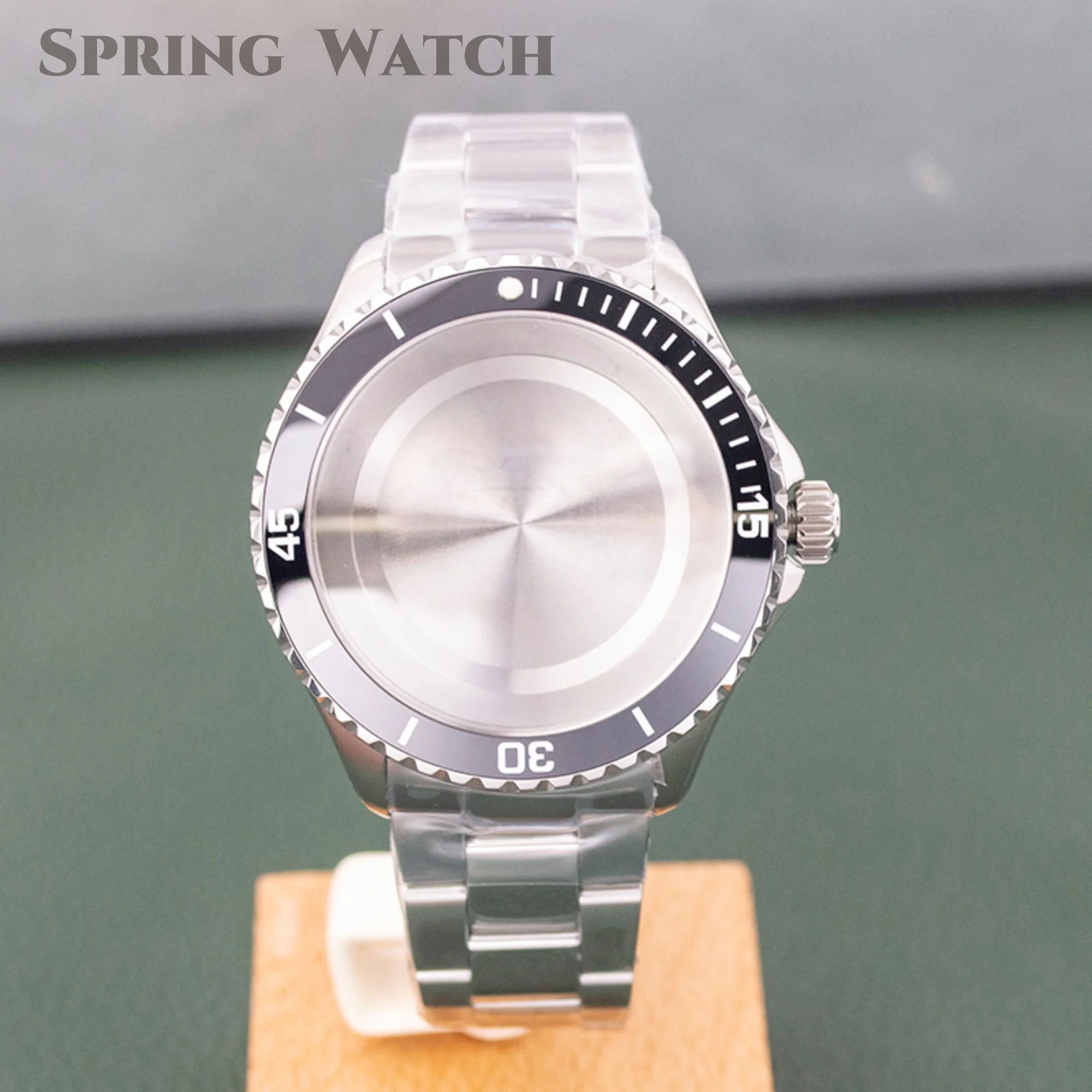 200m Dive Watch Case Strap NH35 Watch Case Stainless Steel Sapphire Crystal Fit NH35 NH36 Movement Watch Case Parts