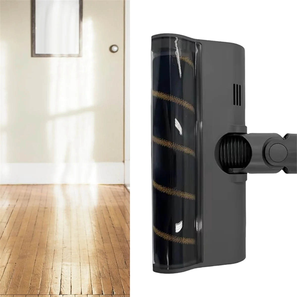 Популярная роликовая щетка для Dreame T10 T20 T30 T20pro T30NEO V16 V12pro с зеленым светодиодом, мягкая бархатная щетка для пола от пыли Hea