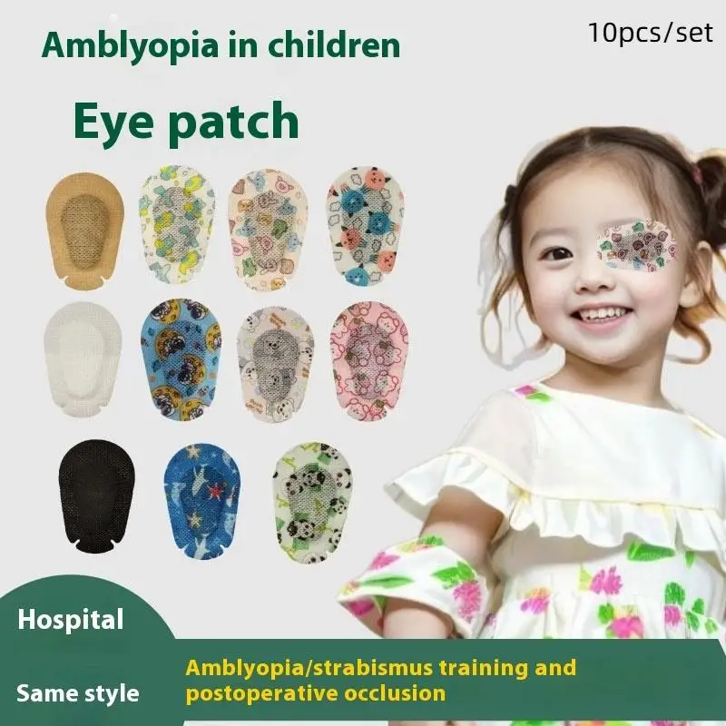 

Soft 10Pcs/Set Child Amblyopia Eye Training Eyeshade Orthoptic Corrected Eye Patches Children Lazy EyeMask