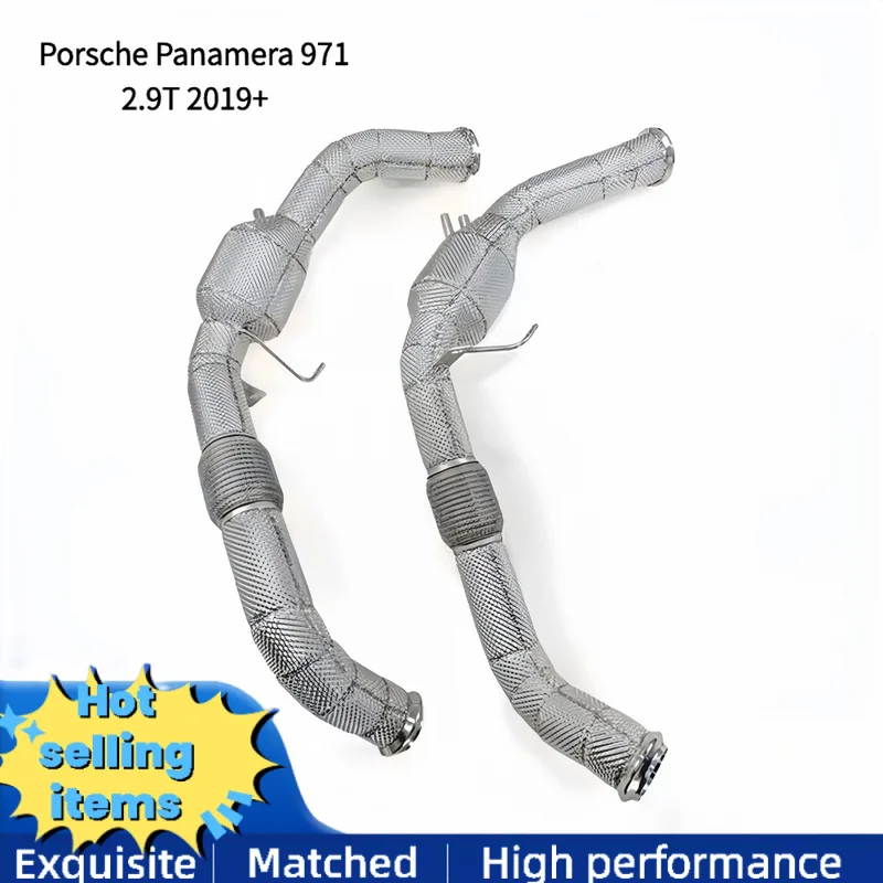 Stainless Steel Exhaust Front Pipe for Porsche Panamera 971 2.9T 2019+ Exhaust Pipe Retrofitted Acoustic No Engine Fault Light
