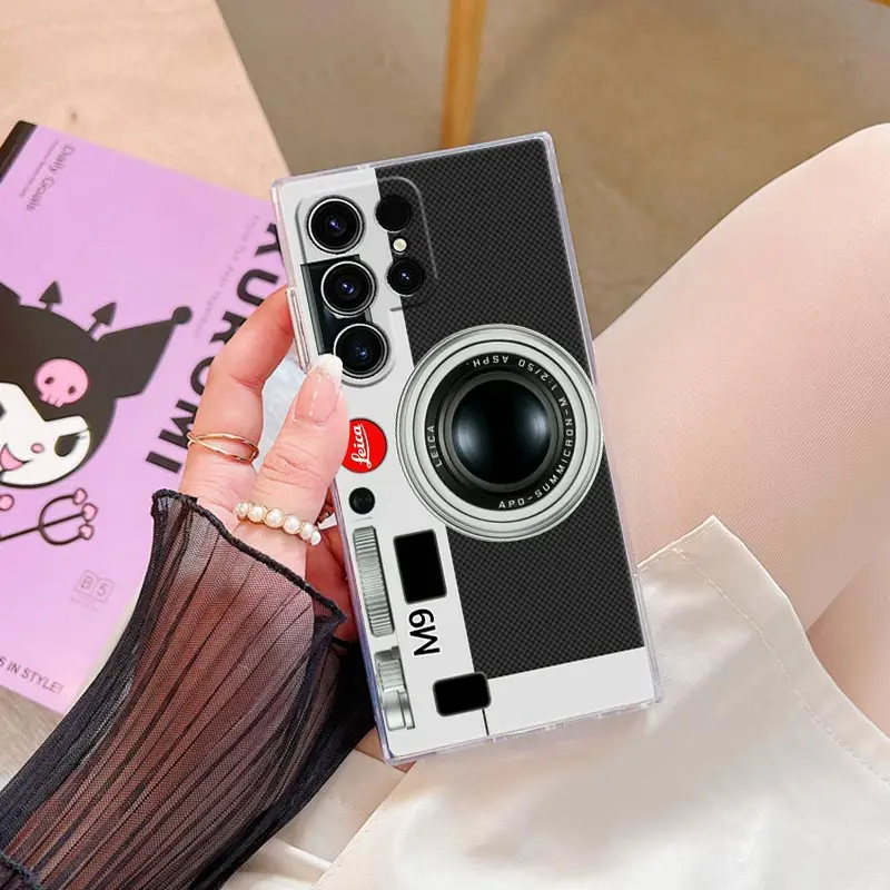 Leiterplatte Telefon hülle für Samsung Galaxy S24 S23 Ultra Vintage Kamera Abdeckung S22 S20 plus S21 Fe Clear Cases Musik bänder Funda