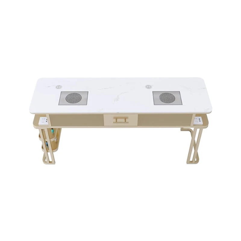 zf-Profesional Luxury Nail Desk With Drawers Elegant Italian Chic Nail Table Rustic Glamour Table Onglerie Nail Salon Furniture%