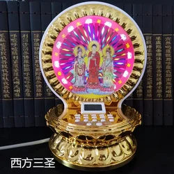 Lotus Lamp Digital Anthology Colorful Rotating Flash, New Home Buddha Machine, Classical Music, 24 Hours 159 Zen Songs