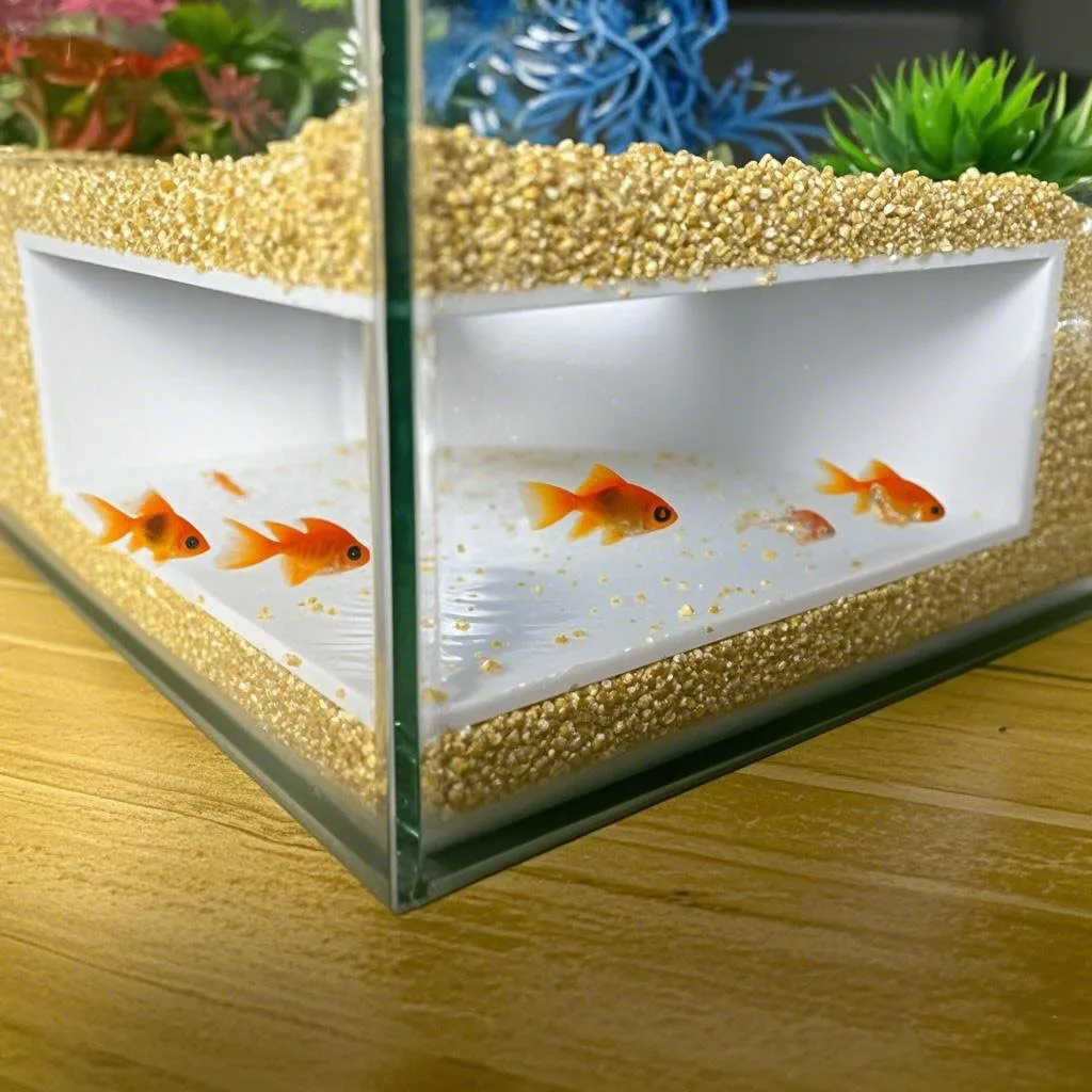 

Underground Corner Aquarium Cave Tunnel / Shrimp Small Fish / Vivarium Tank