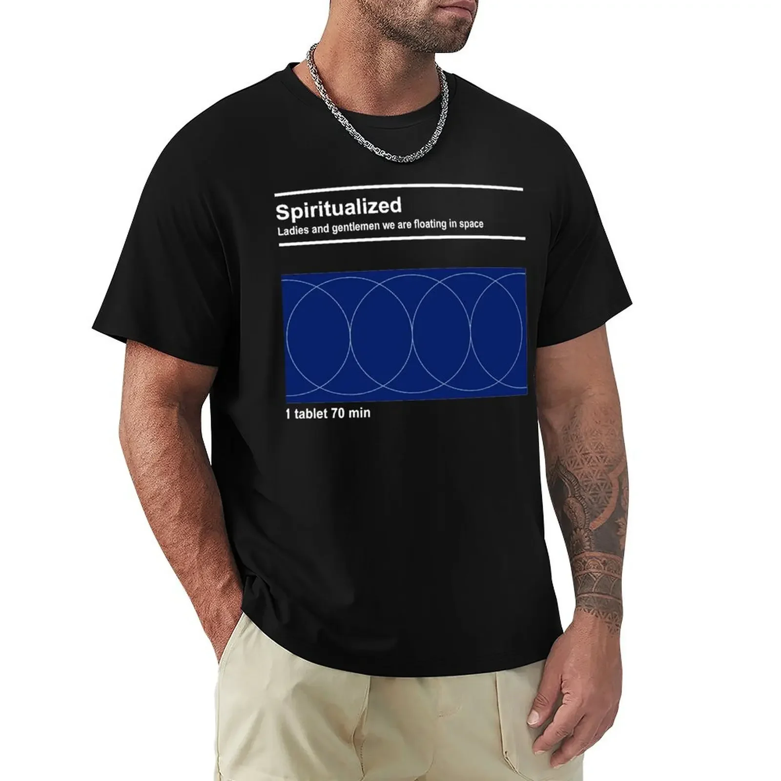 Spiritualized Tablet T-shirt oversizeds aesthetic clothes Short sleeve tee designer t shirt men