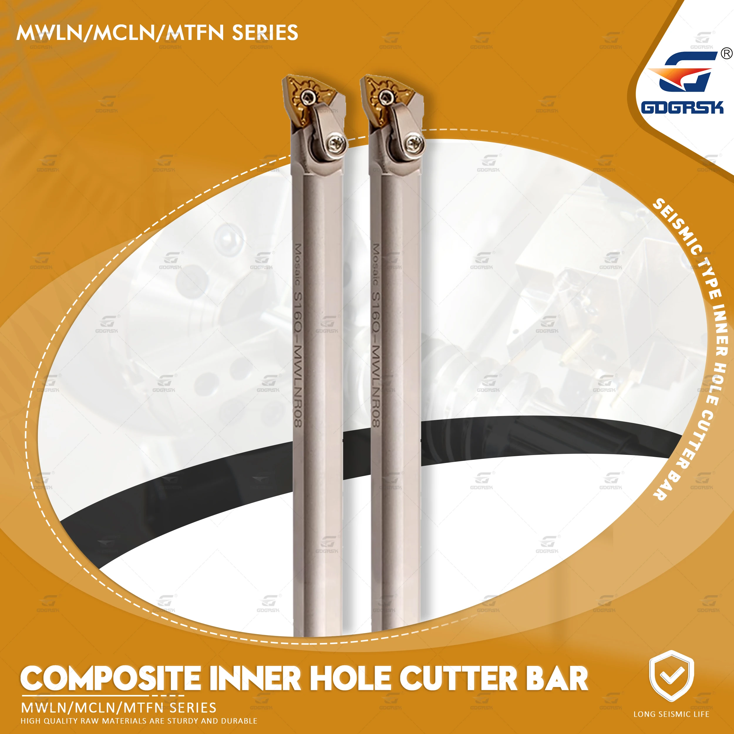 Prova de Choque e Sísmica Resistente Cnc Chato Ferramentas Branco Torno Cortador Arbor S16q-mwlnr08 S20r-mclnr12 Mtfnr Mtunr à