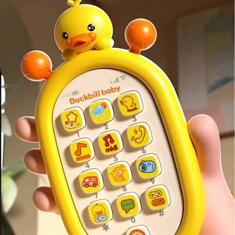 Kids Educational Toys Simulation Cell Phone 0-1year Old Baby Can Gnaw And Bite Bilingual Early Education Music Cell Phone Toys