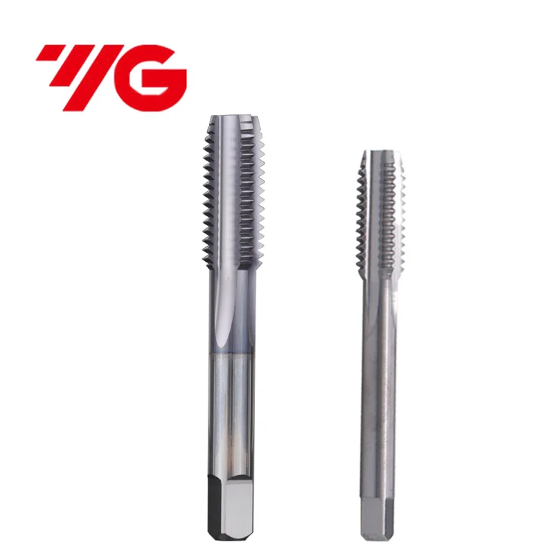 YG  Straight Grooved Flute TapSolid Carbide HRC50-65 M0.8 M1M1.4M2M3M4M6M8M10M12M14M16 Machine TICN-Coating Taps