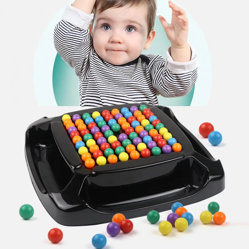 Ball Elimination Board Game Kids Ball Board Game Colorful Beads Educational Board Game for Focus Logic Training for Kids