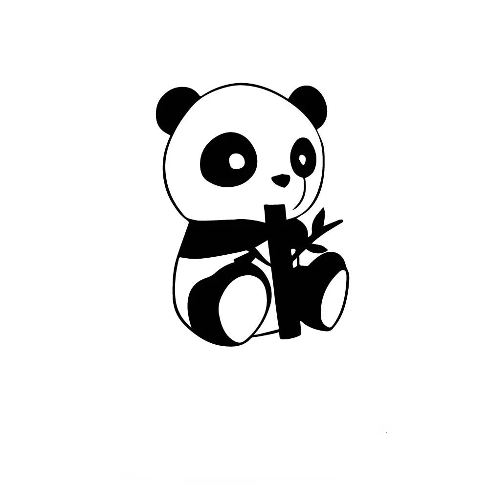 Various Car Stickers Motorcycle Sale Panda Decorative Accessories To Cover Scratches Sunscreen Waterproof PVC,12cm*13cm