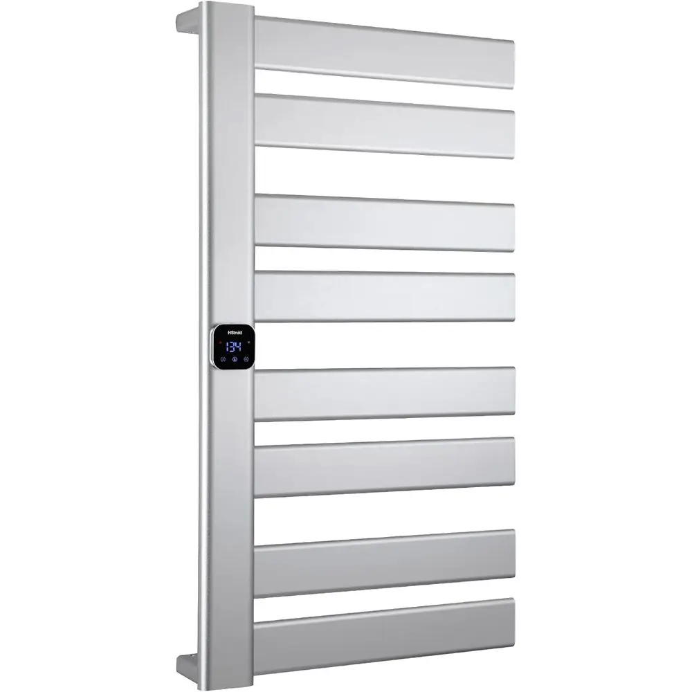 

Настенный электрический полотенцесушитель с таймером и регулировкой температуры, 18.8x34.64, серебристый