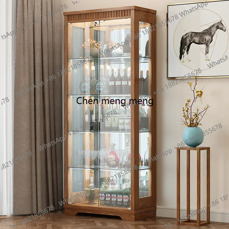 Transparency Modern Wine Cabinet Creative Living Room Against Wine Cabinet Simple Chinese Bar Furniture