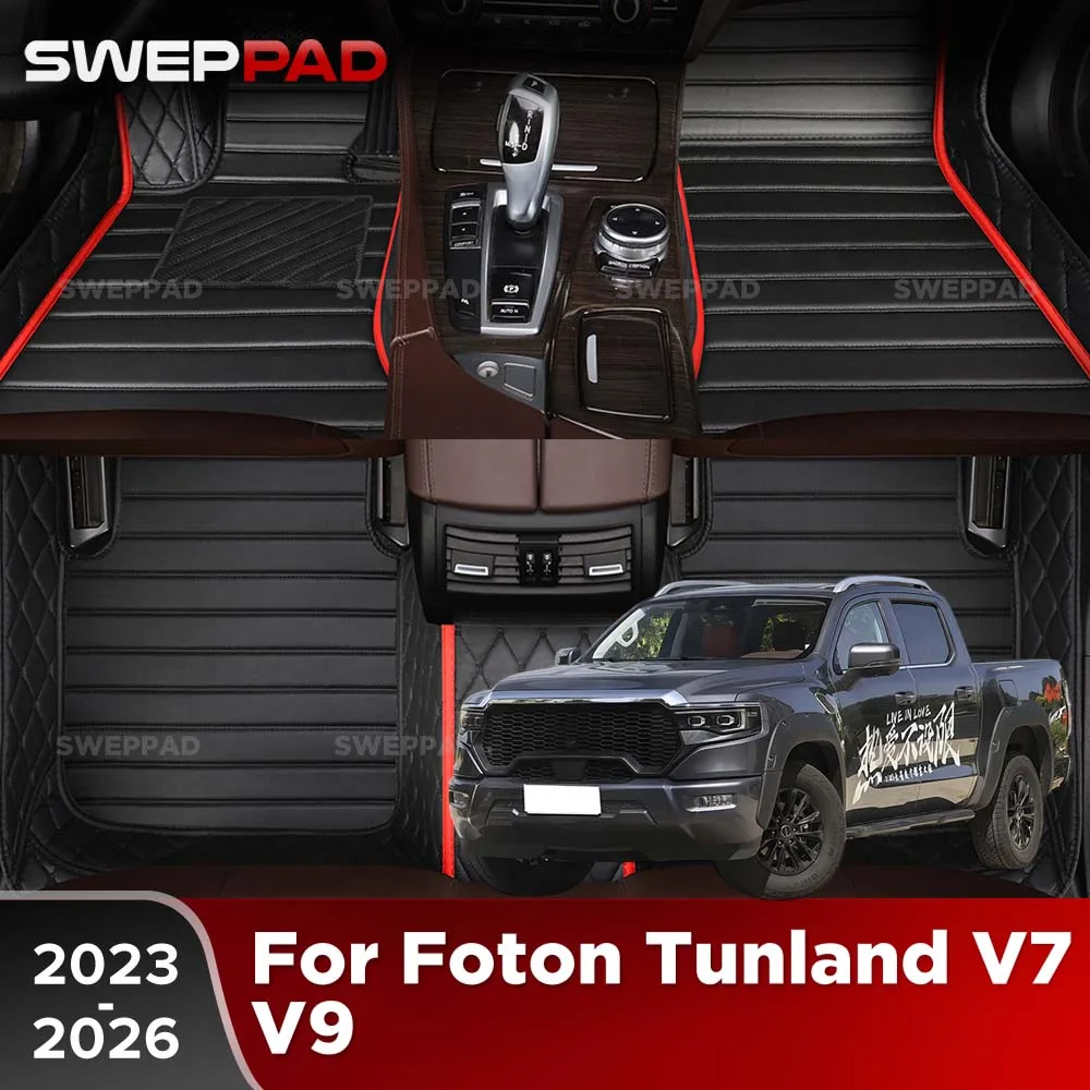 For Foton Tunland V7 V9 2023 2024 2025 2026 Car Floor Mats All Weather Carpet Cover Floor Liners Interior Protector Accessories