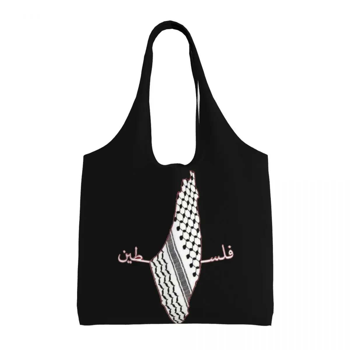 Keffiyeh Flag Of Palestine Shopper Bag Handbags Student Designer Tote Bag Aesthetic Cloth Office Shoulder Bag