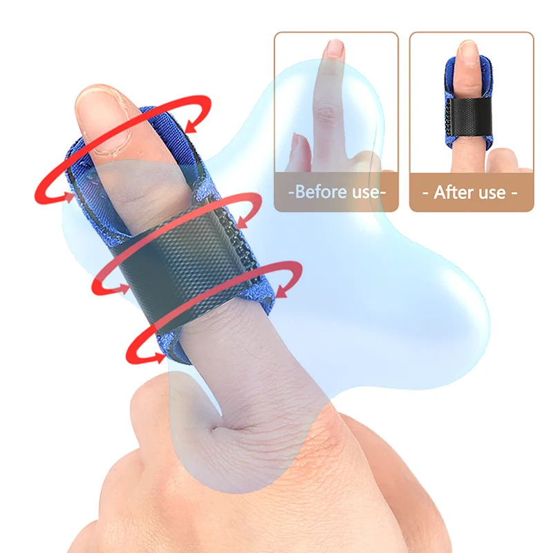 Pain Relief Trigger Finger Fixing Splint Straighten Brace Adjustable  Dislocation Fracture Finger Splint Corrector Support