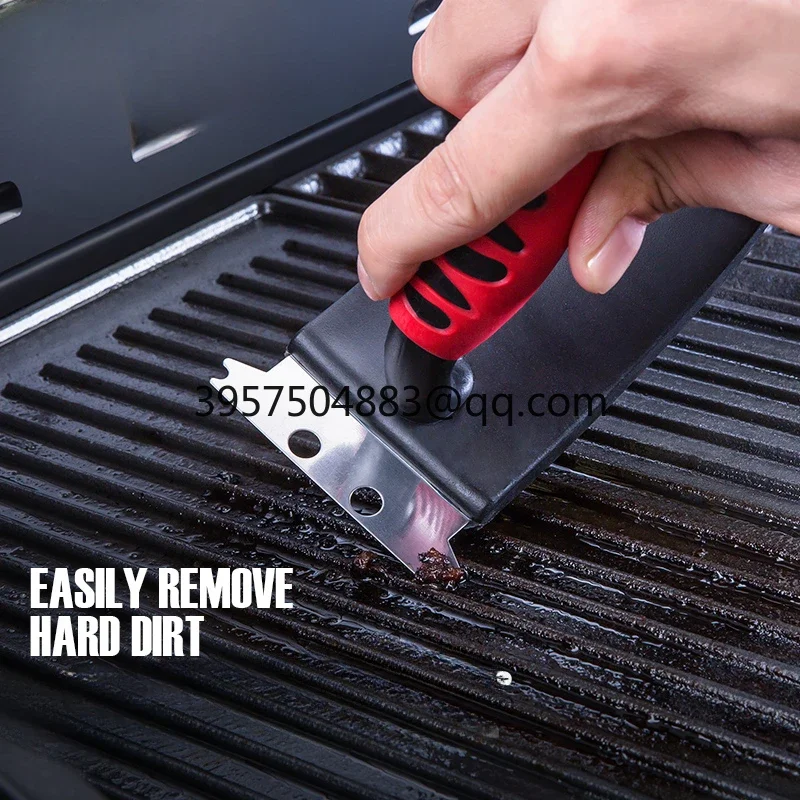 Cleaning brush, cleaning utensils, three-in-one, outdoor courtyard barbecue grill, barbecue grill, cleaning accessories, tools