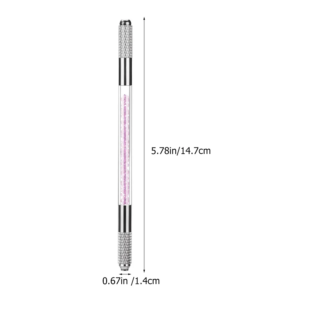 Professionele wenkbrauw microblading pen acryl handmatig tatoeëren potlood multiuse draagbare naaldhouder voor eyeliner liplijn