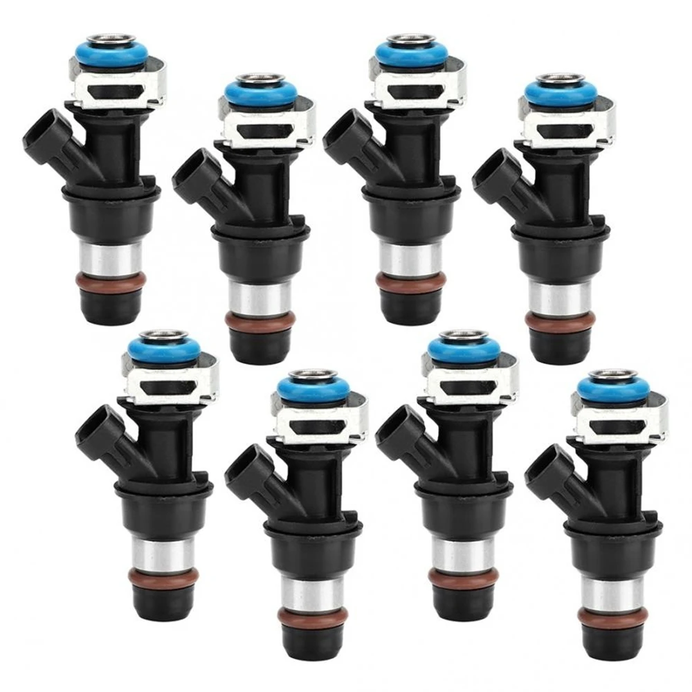 

8 PCS Upgrade Fuel Injectors For Chevy Silverado 99-07 4.8L/5.3L/6.0L 17113553 High Quality