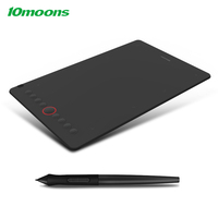 10moons Digital Graphics Drawing Tablet 9.45x6.1 inch Working Area 8192 Levels 330PPS with Battery-Free Stylus Support PC/Mobile