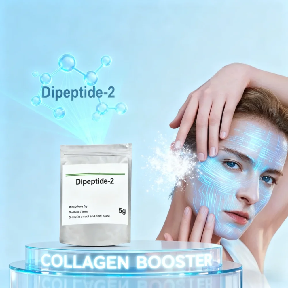 

Бесплатная доставка Dipeptide-2 Косметический материал для специй Поставка производителя Высокое качество Cas 24587-37-9 Порошок лиофилизированный