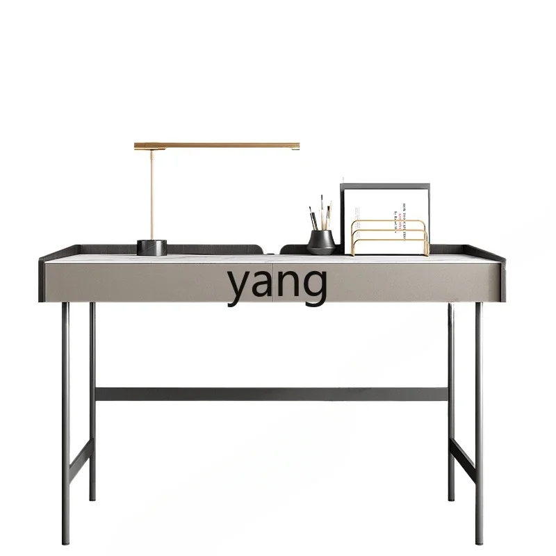 LH  rock slab light luxury desk writing table bedroom home study table modern simplicity