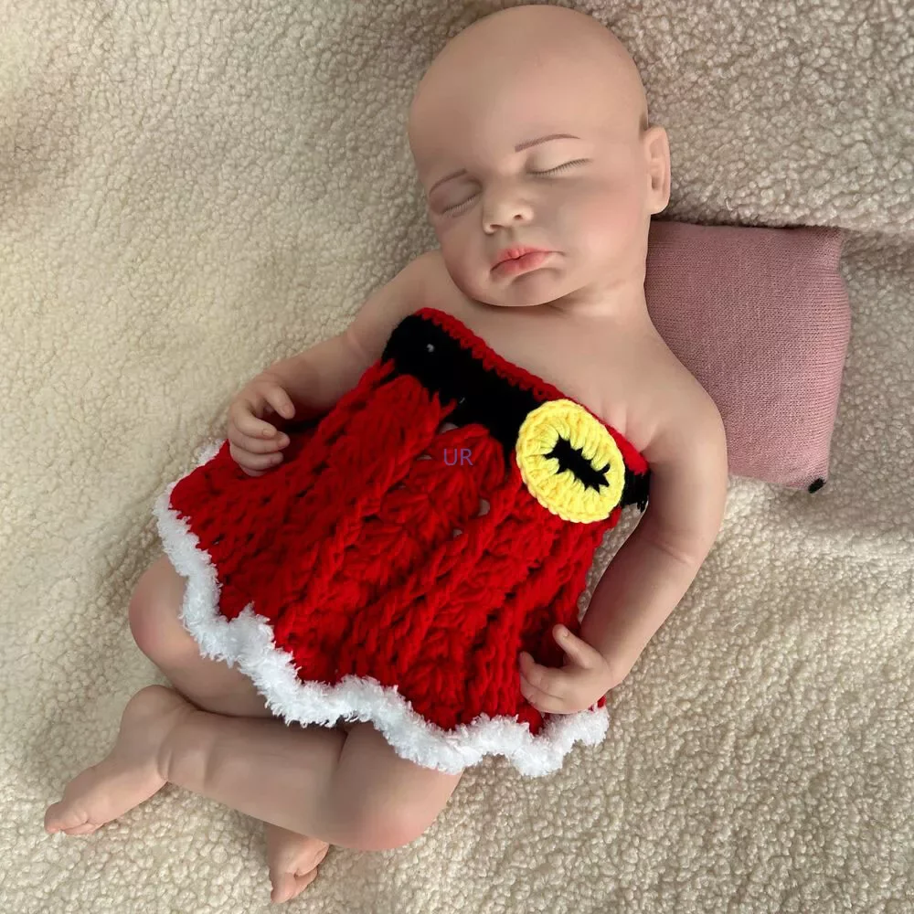 ตุ๊กตาทารกเกิดใหม่ทำจากซิลิโคนเนื้อนิ่ม20 "ของสะสมเหมือนจริงเด็กผู้หญิง loulou ของขวัญสำหรับปีใหม่วันฮาโลวีนวันคริสต์มาสวันขอบคุณพระเจ้า