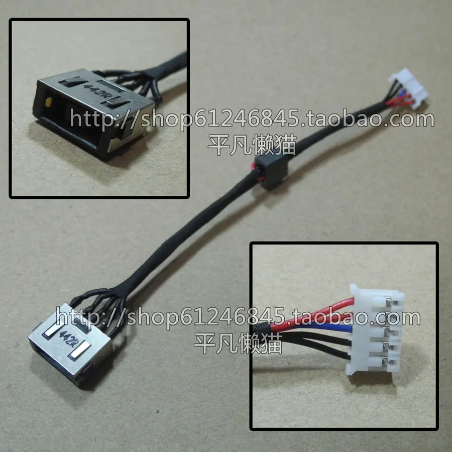 LENOVO-Interface de Alimentação com Linha, Carregamento Power Plug, Frete Grátis, Z410, Z510