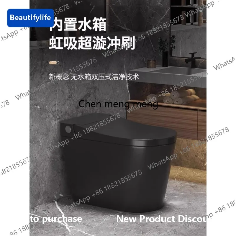 

M183 Black color ordinary toilet household no water pressure limit creative kick flush toilet