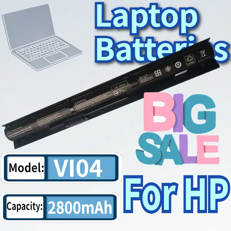 

VI04 VIO4 Vew Laptop Battery for HP ProBook 440/445/450 G2 ENVY 15-K301tu K032TX K028TX Pavilion 15-p076TX 14.6V 4Cells