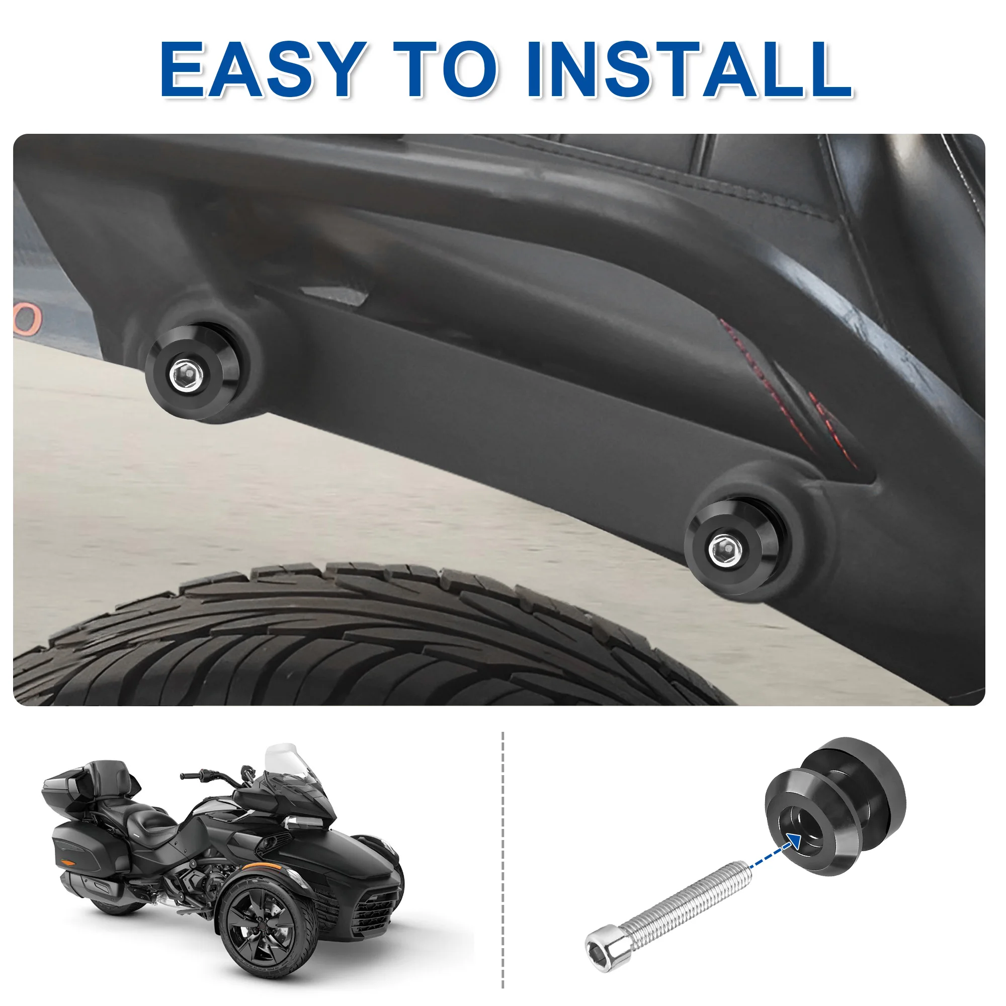 Load-Out Ready: Multi-Point Docking Hardware for All Can Am Spyder F3/F3-S/F3-T Motorcycle Accessories