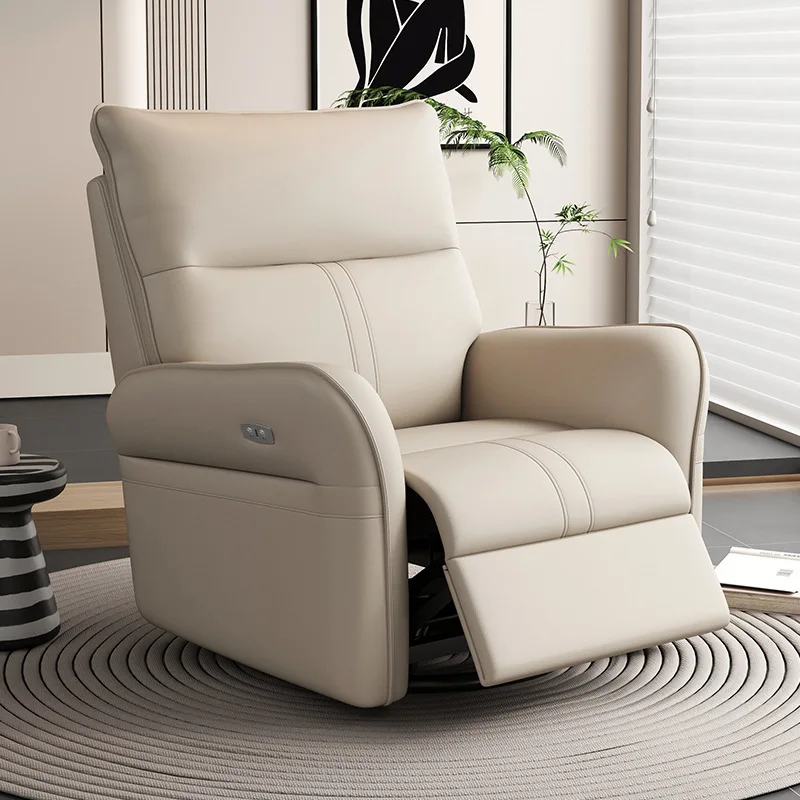 sdSmall Class Space Frog Modern Electric Massage Recliner Single Leisure Chair with Remote Control for Living Room Balcony&