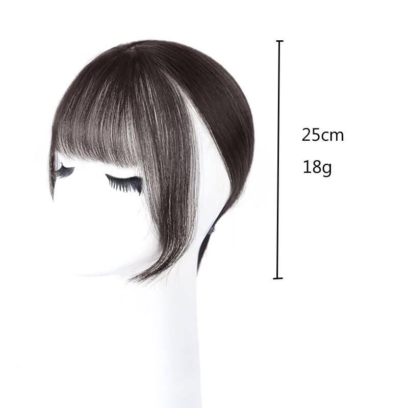 Fake Bangs 3D French Air Bangs Synthetic Hair Fringe Bangs Clip on Hair Extension Invisible Hair Bangs Wig Piece