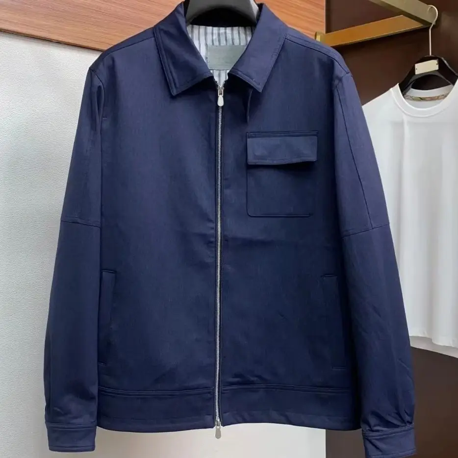 سترة BC 25FW ذات طية صدر السترة من القطن المزج #4