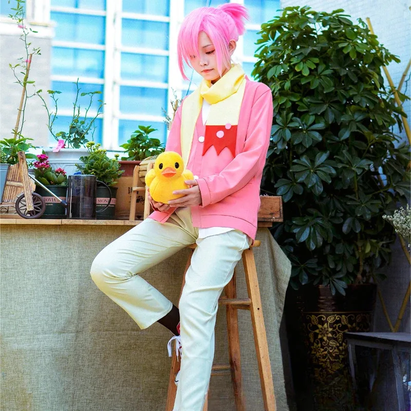 

Костюмы для косплея Mitsuba Sousuke, аниме Jibaku Shounen, унитаз Hanako Kun, карнавальный костюм, розовая униформа, брюки, костюм