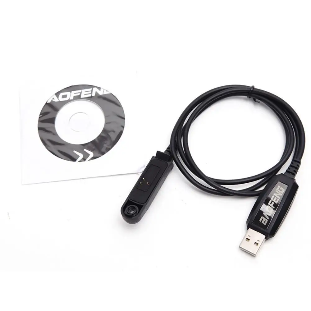 For Baofeng UV 9R Plus USB Programming Cable With CD Driver For Baofeng UV-XR A-58 UV-9R BF-9700 BF-A58  Walkie Talkie